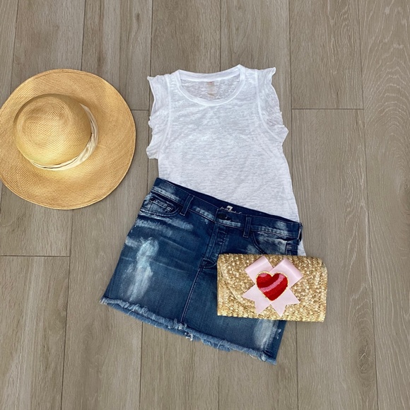 Heart Rattan Straw Clutch - Picture 3 of 5